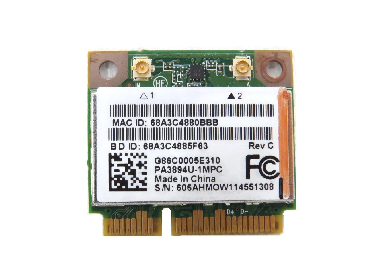 HP Pavilion TouchSmart 15-B SPS-WLAN 802.11BGN HMC 1×1 675794-005