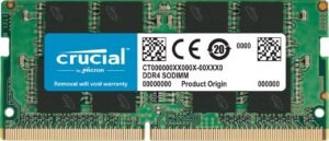 Crucial DDR4 16GB (1x 16GB) RAM 2666MHz CL19 SODIMM Laptop Memory