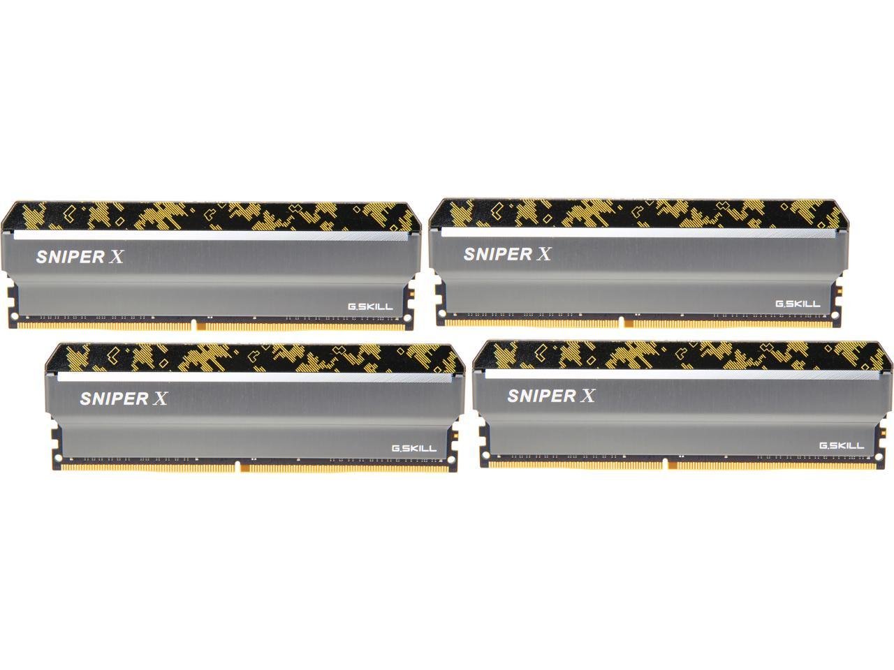 G.SKILL Sniper X 16GB (2 x 8GB) DDR4 3600 Desktop Memory - Laptop