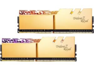 G.skill Trident Z Royal Gold Series 16GB (2x8GB) 3600 MHz DDR4 Memory F4-3600C14D-16GTRGB