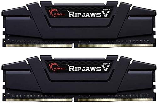 G.SKILL RIPJAWS V Series 64GB (32GBX2) DDR4 4000MHz Black Memory F4-4000C18D-64GVK