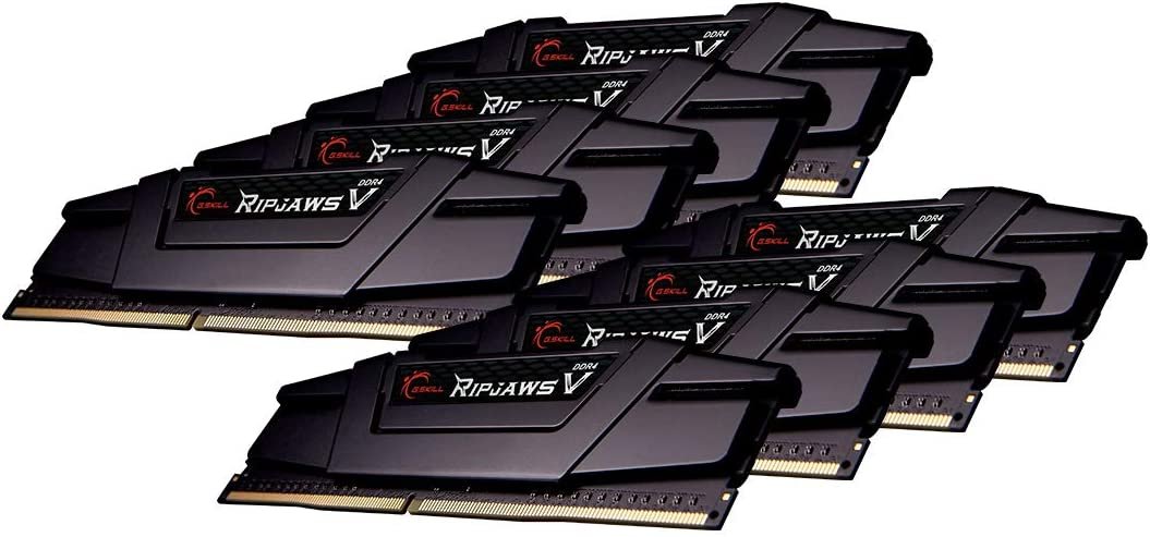 G.Skill Ripjaws V Series 256GB (32GBx8) DDR4 3200 MHz RAM F4-3200C16Q2-256GVK