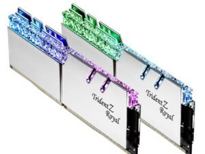 G.skill TZ Royal Silver Series 32GB (2x16GB) 3600 MHz DDR4 Memory F4-3600C16D-32GTRS