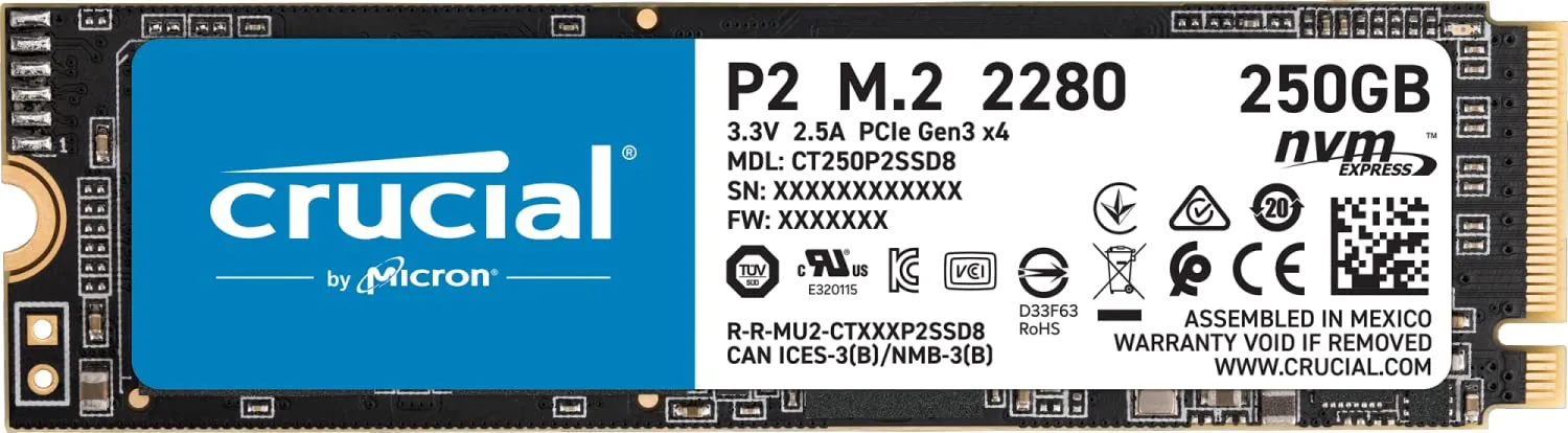 Crucial 2TB X8 External USB 3.2 Gen 2 Type-C Solid-State Drive CT2000X8SSD9