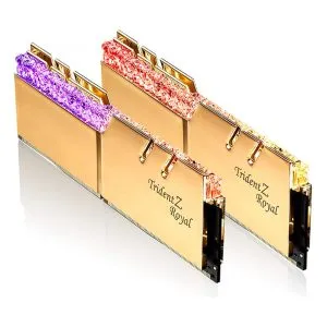 G.Skill Trident Z Royal Gold 16 GB (2 x 8GB) 3200 MHz DDR4 Memory F4-3200C16D-16GTRG