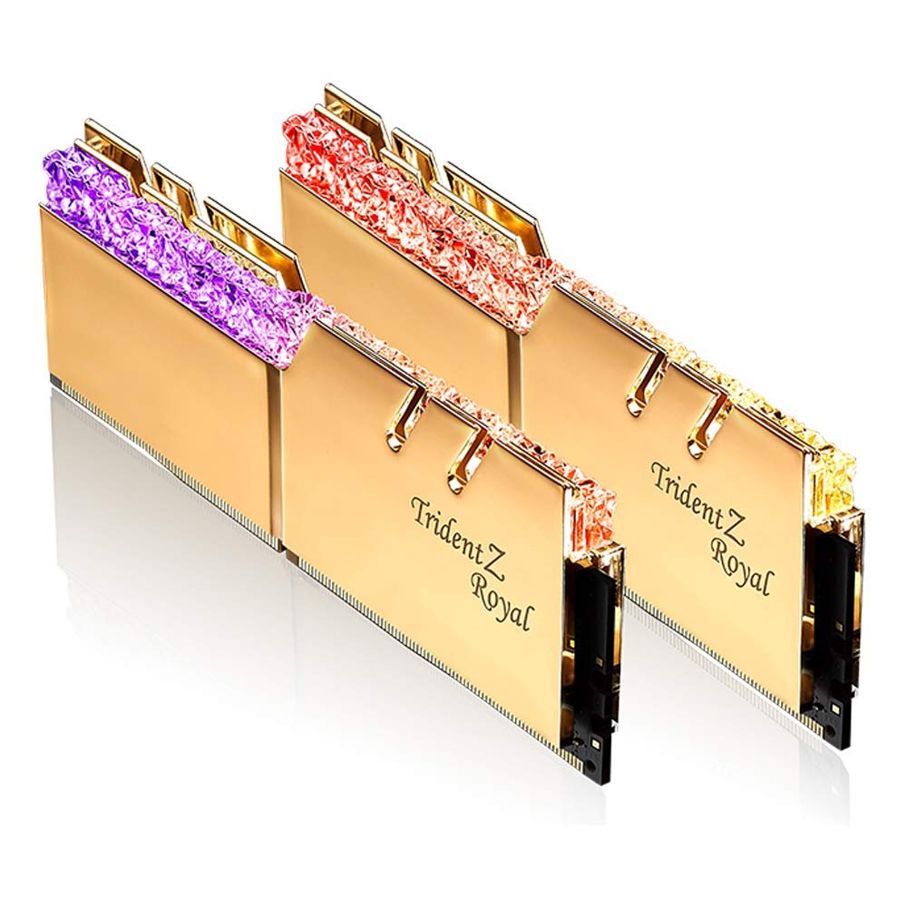 G.skill Trident Z Royal Gold Series 32GB (2x16GB) 3600 MHz DDR4 Memory F4-3600C16D-32GTRGC