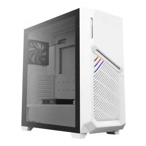 ANTEC DARK PHANTOM DP502 FLUX WHITE (ATX) MID TOWER CABINET WITH TEMPERED GLASS SIDE PANEL