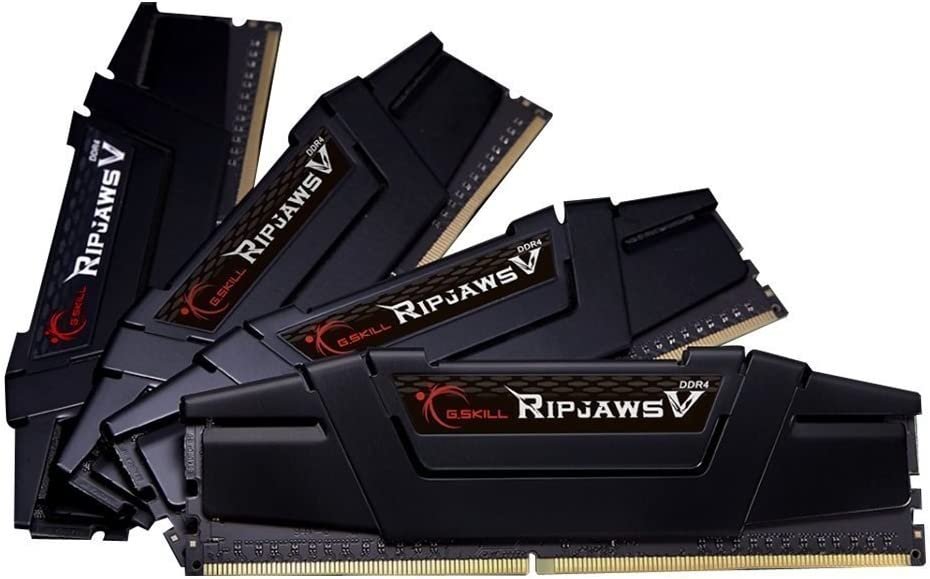 G.SKILL RIPJAWS V Series 64GB (32GBX2) DDR4 4000MHz Black Memory F4-4000C18D-64GVK