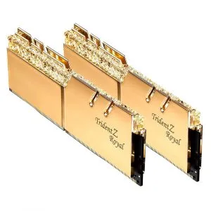 G.Skill Trident Z Royal Gold 32 GB (4 x 8GB) 3200 MHz DDR4 Memory F4-3200C16Q-32GTRG