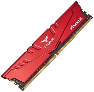 Teamgroup T-FORCE Vulcan Z Series 16GB (16GBX1) DDR4 3200MHz Red Memory TLZRD416G3200HC16F01