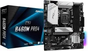 ASROCK B460M PRO4 MOTHERBOARD (INTEL SOCKET 1200/10TH GENERATION CORE SERIES CPU/MAX 128GB DDR4 2933MHZ MEMORY)