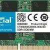 Crucial 16GB 2666MHz DDR4 SODIMM 260 Pin Laptop Memory CT16G4SFRA266