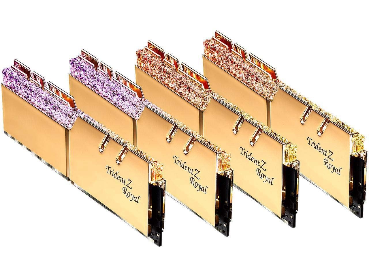 G.Skill TZ Royal Silver Series 128GB (4x32GB) 4000 MHz DDR4 Memory F4-4000C18Q-128GTRS