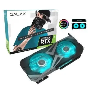 GALAX GeForce RTX 3060 Ti (1-Click OC) LHR 8GB Graphic Card 36ISL6MD1VQW