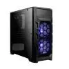 ANTEC GX202 BLUE LED ATX MID TOWER BLACK CABINET WITH TRANSPARENT SIDE PANEL