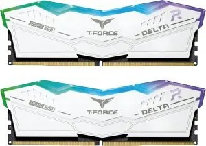 TeamGroup T-Force Delta RGB 32GB (2x16GB) DDR5 White Memory FF4D532G6400HC40BDC01