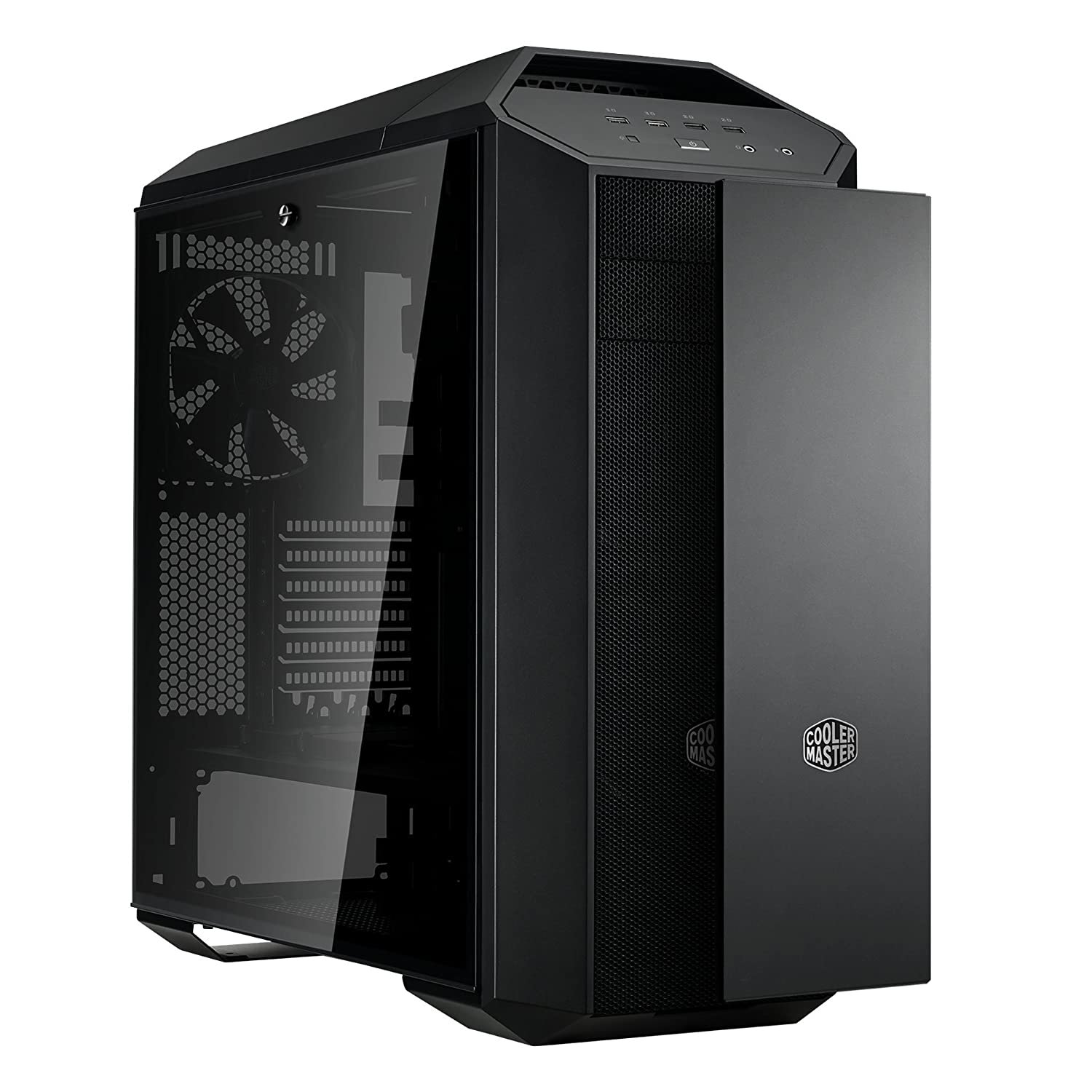 Cooler Master MasterBox MB500 (ATX) Mid Tower Cabinet   With Tempered Glass Side Panel And RGB Controller MCB-B500D-KGNN-S00