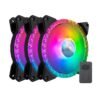 Cooler Master MasterFan MF120 Prismatic 120MM PWM ARGB Cabinet Fan With ARGB Controller (Triple Pack) MFY-B2DN-203PA-R1