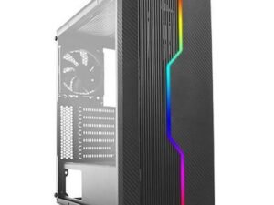 ANTEC NX230 ARGB (ATX) MID TOWER CABINET WITH TRANSPARENT SIDE PANEL AND ARGB CONTROLLER (BLACK)