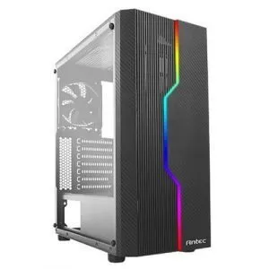 ANTEC NX230 ARGB (ATX) MID TOWER CABINET WITH TRANSPARENT SIDE PANEL AND ARGB CONTROLLER (BLACK)