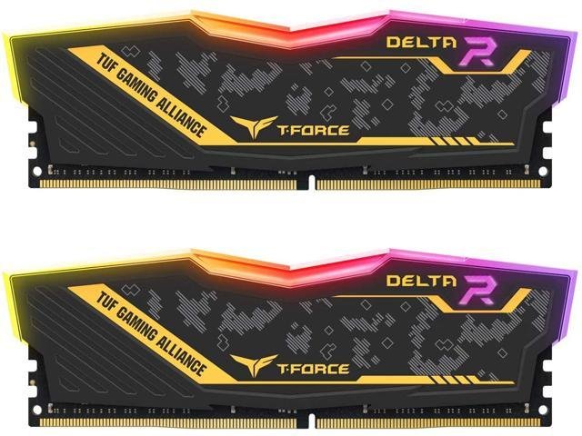 TeamGroup T-Force Delta RGB 32GB (2x16GB) DDR5 White Memory FF4D532G6400HC40BDC01