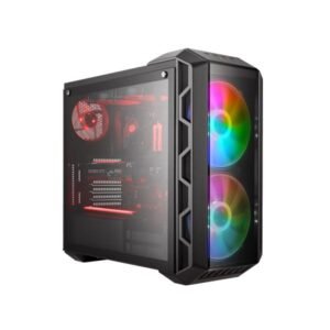 Cooler Master MasterCase H500 ARGB (E-ATX) Mid Tower Cabinet With Tempered Glass Side Panel   ARGB Controller MCM-H500-IGNN-S01