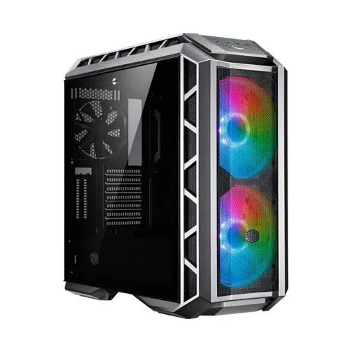 Cooler Master MasterCase H500P Mesh (E-ATX) Mid Tower White Cabinet With Tempered Glass Side Panel With RGB Controller MCM-H500P-WGNN-S00