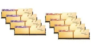 G.Skill Trident Z Royal Gold 64 GB (8 x 8GB) 3200 MHz DDR4 Memory F4-3200C16Q2-64GTRG