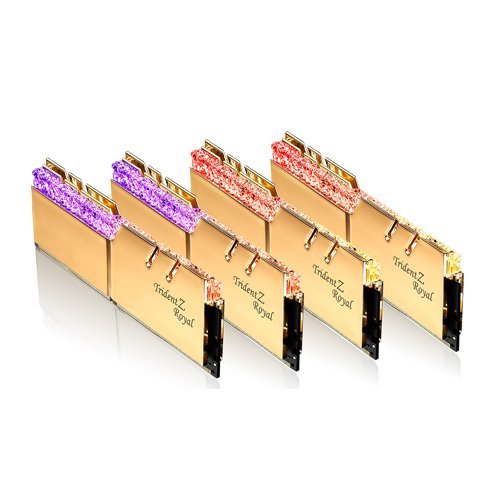 G.Skill Trident Z Royal Gold 64 GB (8 x 8GB) 3200 MHz DDR4 Memory F4-3200C16Q2-64GTRG