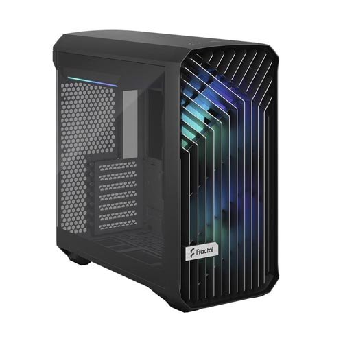 Fractal Design Torrent Compact Black TG Dark Tempered Glass High-Airflow Cabinet FD-C-TOR1C-01