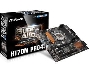 Asrock H170M PRO4S Intel H170 Micro ATX Motherboard