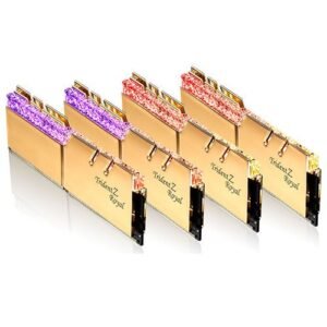 G.skill Trident Z Royal Gold Series 64GB (4x16GB) 3600 MHz DDR4 Memory F4-3600C16Q-64GTRGC