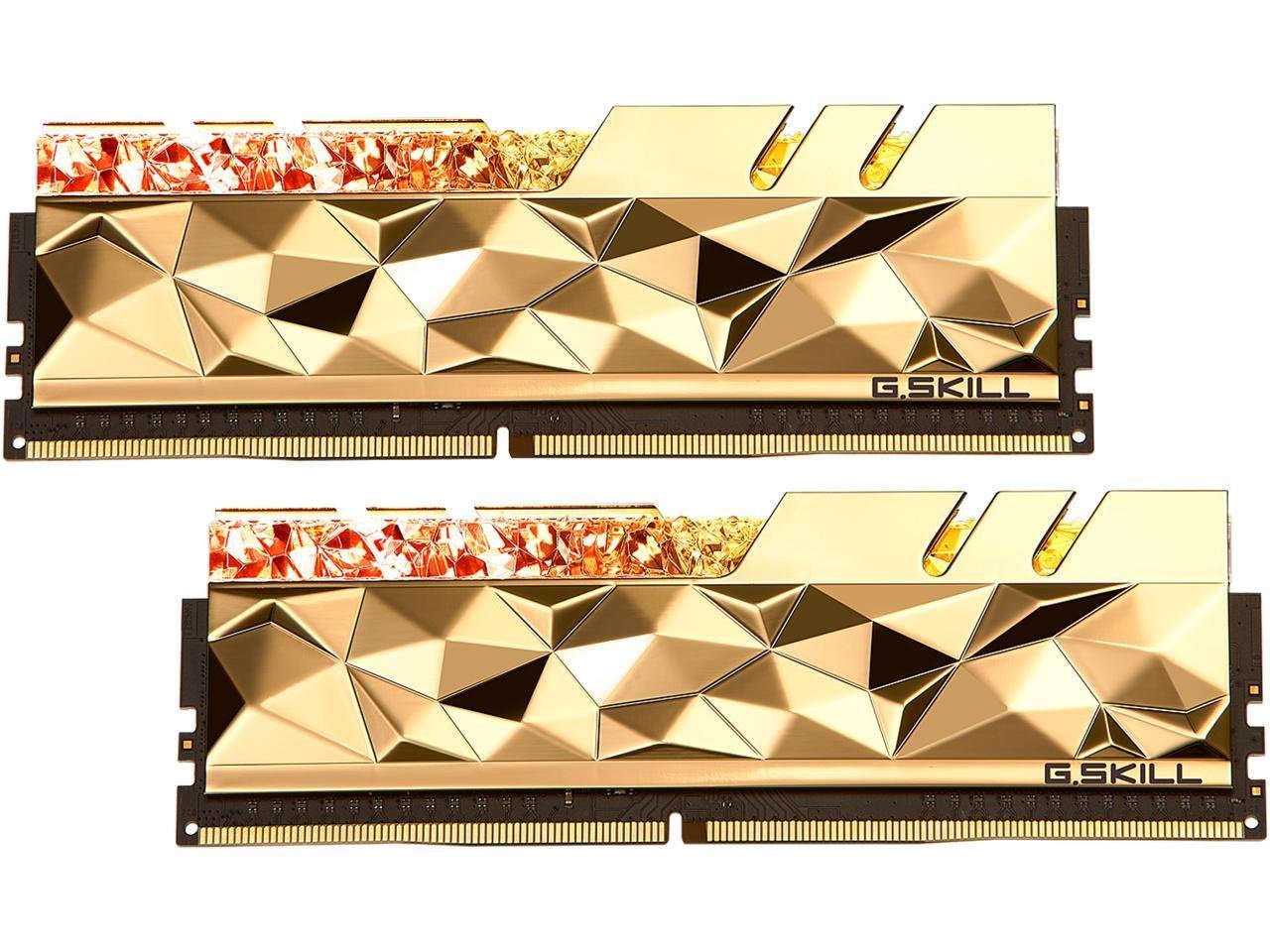 G.Skill Trident Z Royal Gold 64 GB (8 x 8GB) 3200 MHz DDR4 Memory F4-3200C16Q2-64GTRG