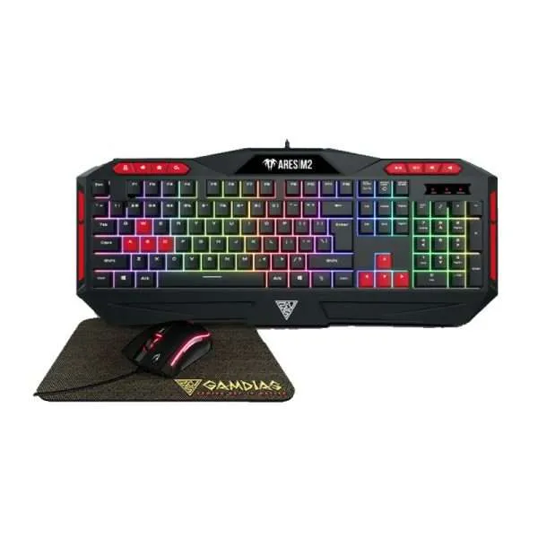 Gamdias Ares P2 RGB 3-in-1 Wired Gaming Keyboard and Mouse Combo with Mouse Pad