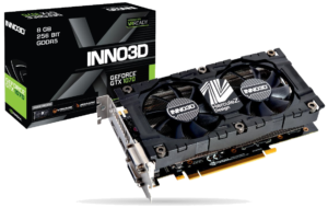 Inno3D Graphics Card GTX 1070 8GB GDDR5 Twin X2 V3 (N1070-2SDV-P5DS)