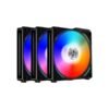 Lian Li UNI Fan AL120 Black | ARGB Case Fan Triple Pack