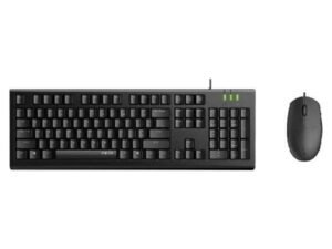 Rapoo X120 Pro Keyboard and Mouse Combo | Optical | 1600 DPI | Wired | Spill Resistance Keyboard | Black